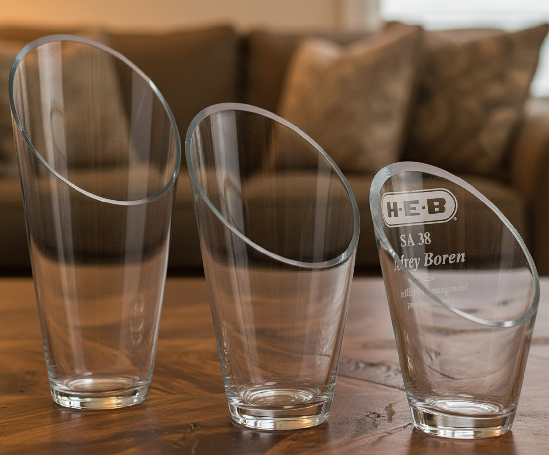 CRYSTAL VANTAGE ECONOMY VASE – PROMOTIONAL QUALITY*