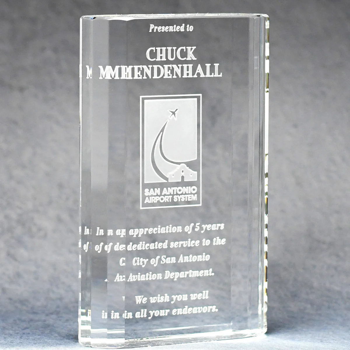 OPTIC CRYSTAL MERIT AWARD