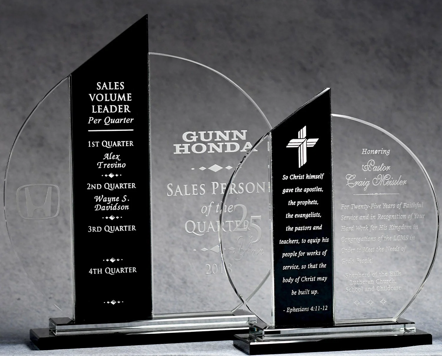 OPTIC CRYSTAL TUXEDO TOWER-SPHERE