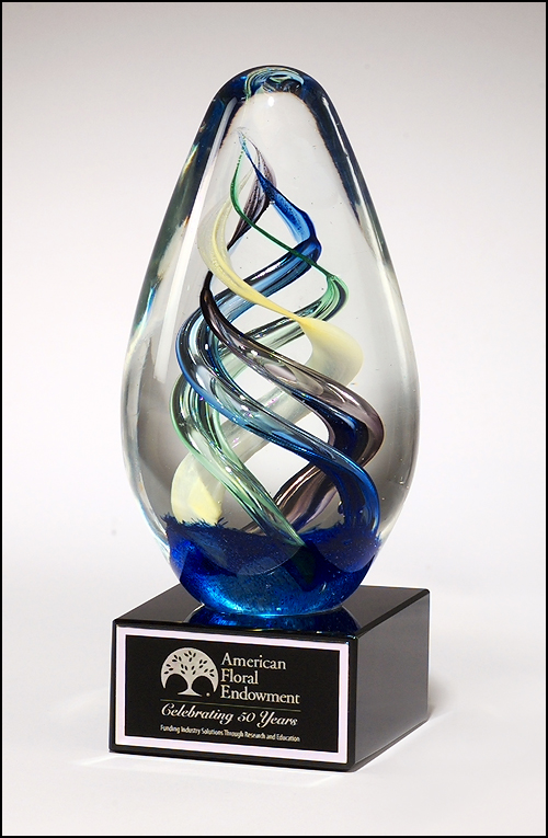 Art Glass Award | LASER ENGRAVED ART GLASS AWARD TROPHY