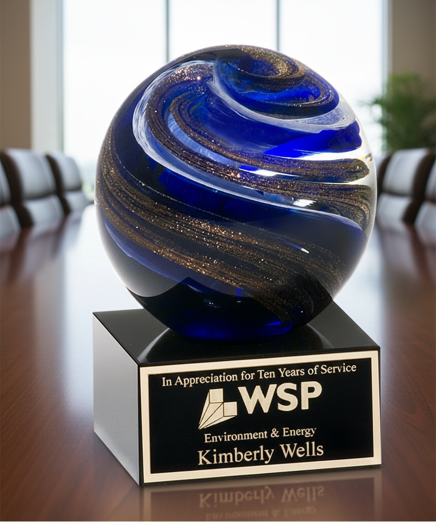 Orb Art Glass Award