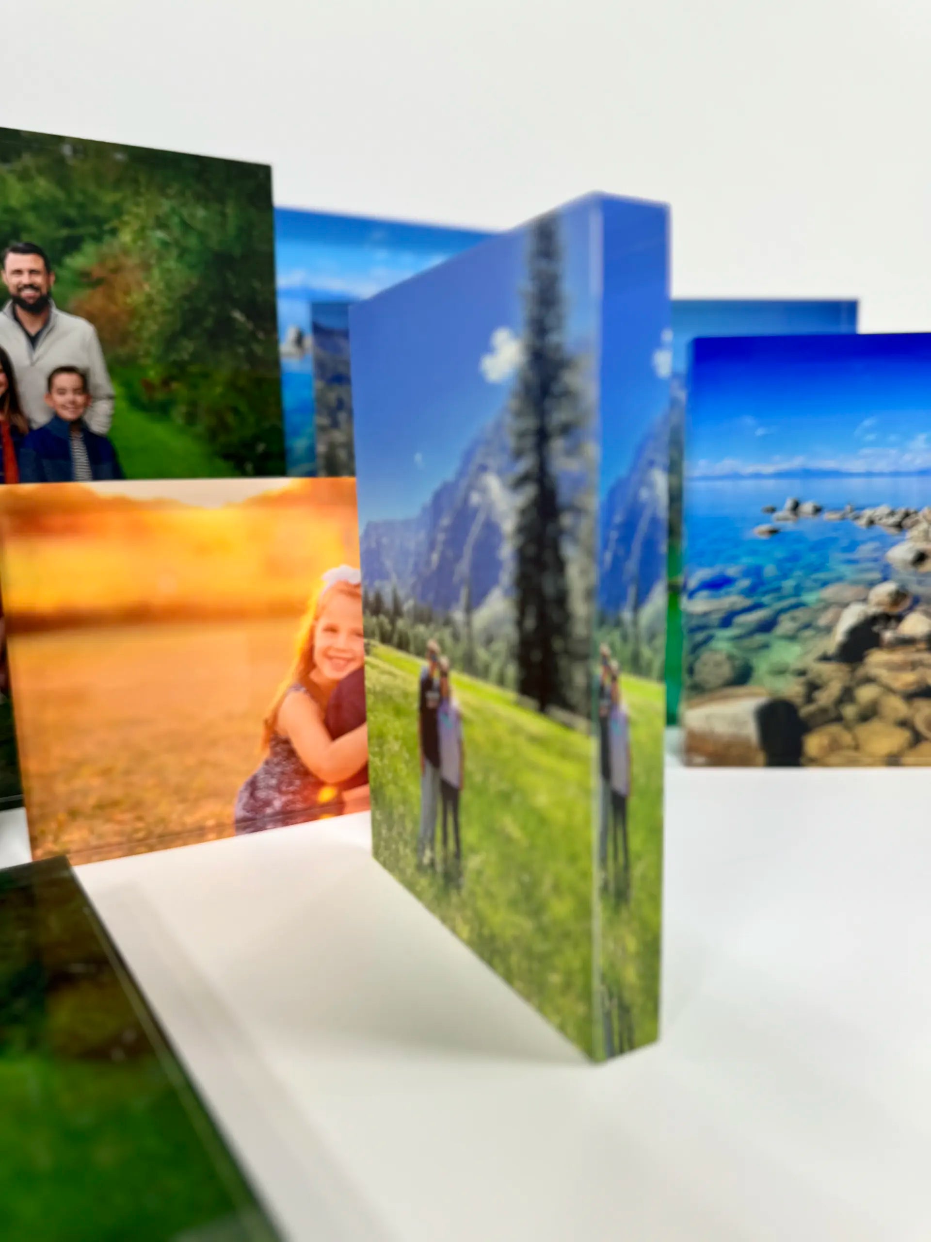 Decorator Photo Optic Acrylic Blocks / 3/4" Freestanding!