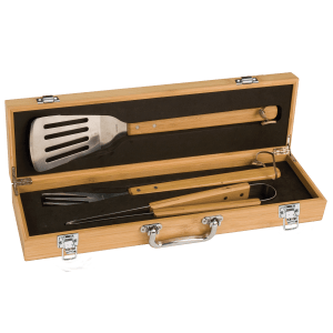 3-Piece BBQ Set with Case