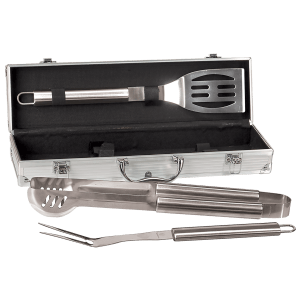3-Piece BBQ Set with Case