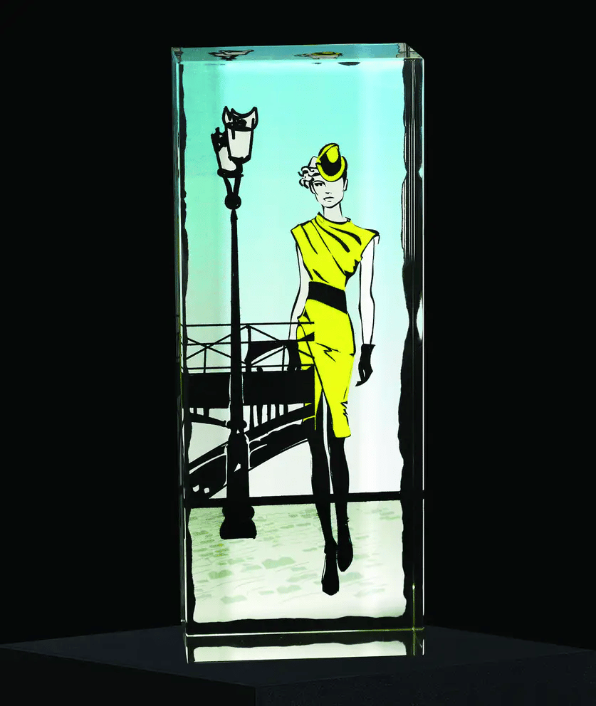 Decorator Photo Optic Acrylic Blocks / 3/4" Freestanding!