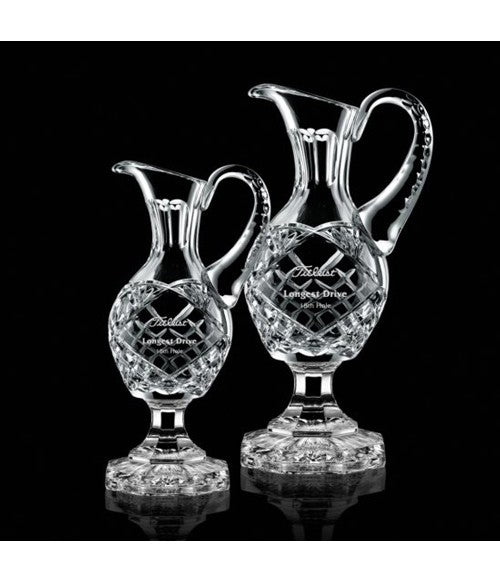 CRYSTAL FOOTED PITCHER