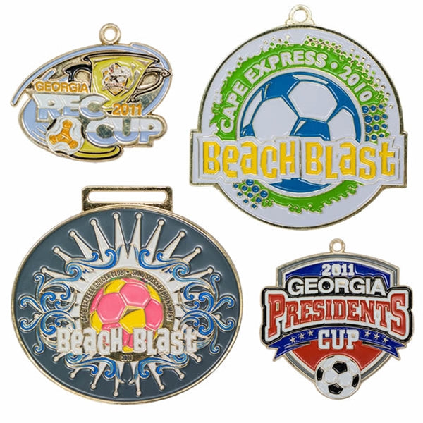 CUSTOM CAST COLOR FILLED MEDALS