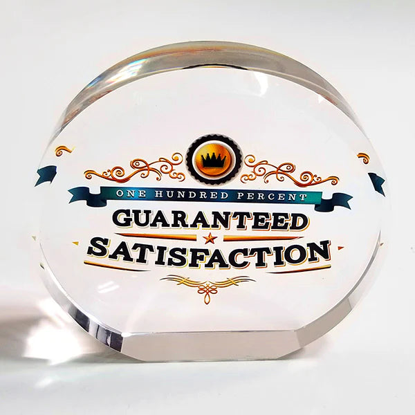 full color uv print on award glass by Specialty Engraving Atlanta