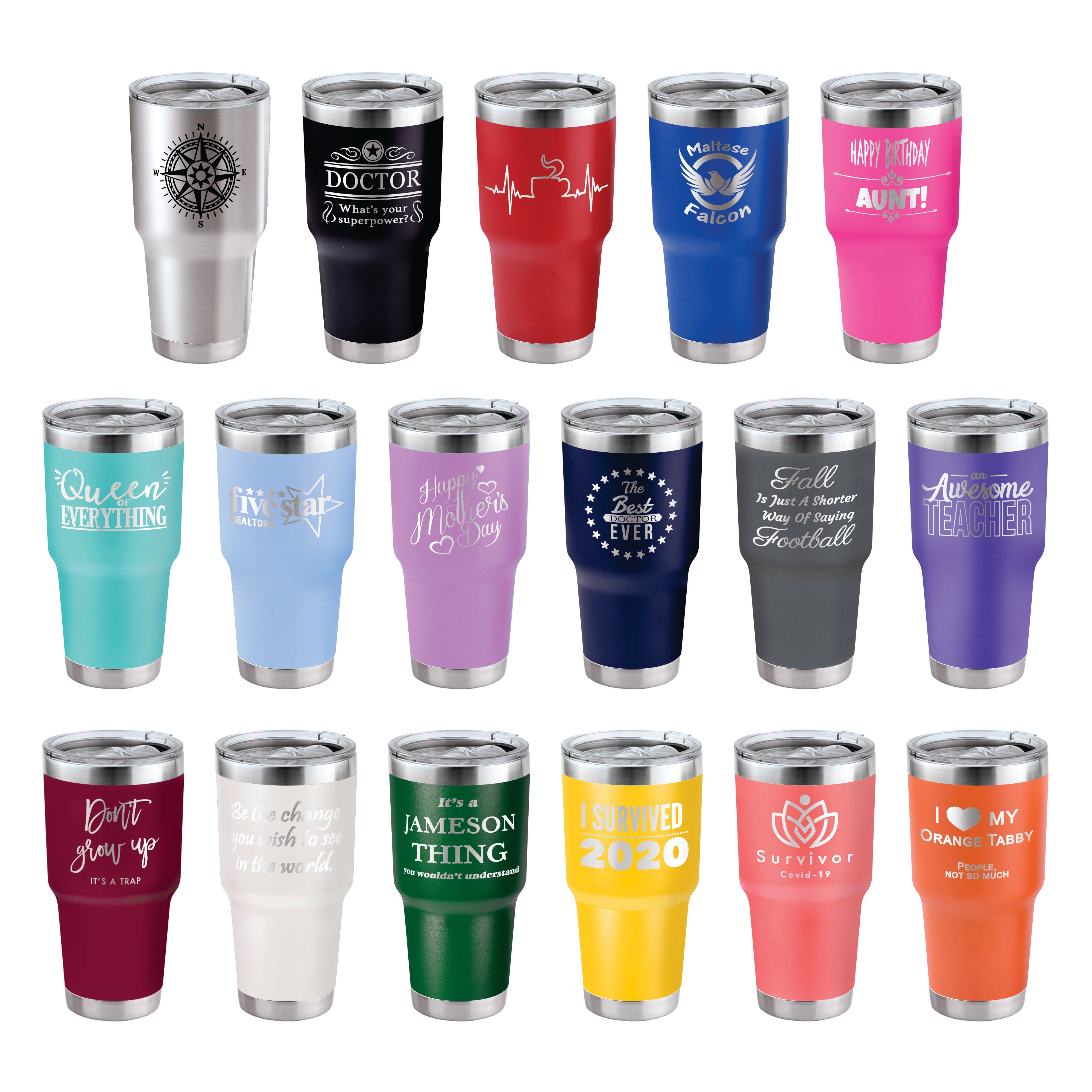 TAHOE COLOR TUMBLER 30 OZ
