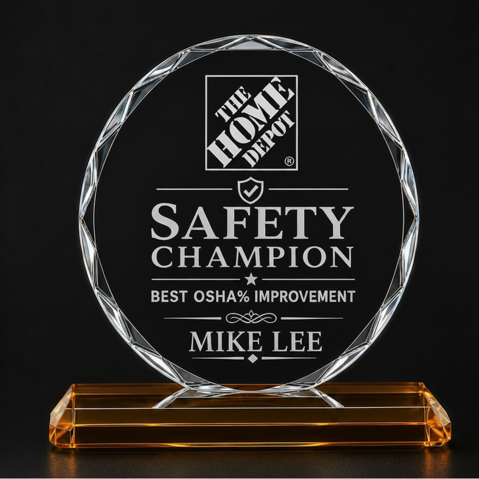 STARFIRE SUNFLOWER AWARD WITH ORANGE BASE