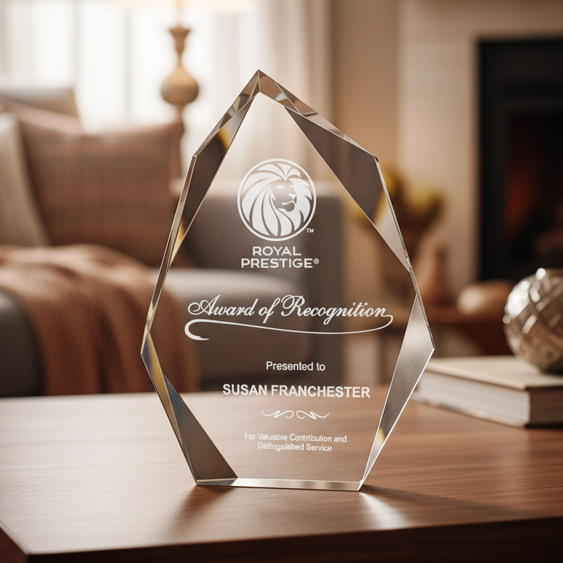 OPTIC CRYSTAL OFFSET PEAK AWARD