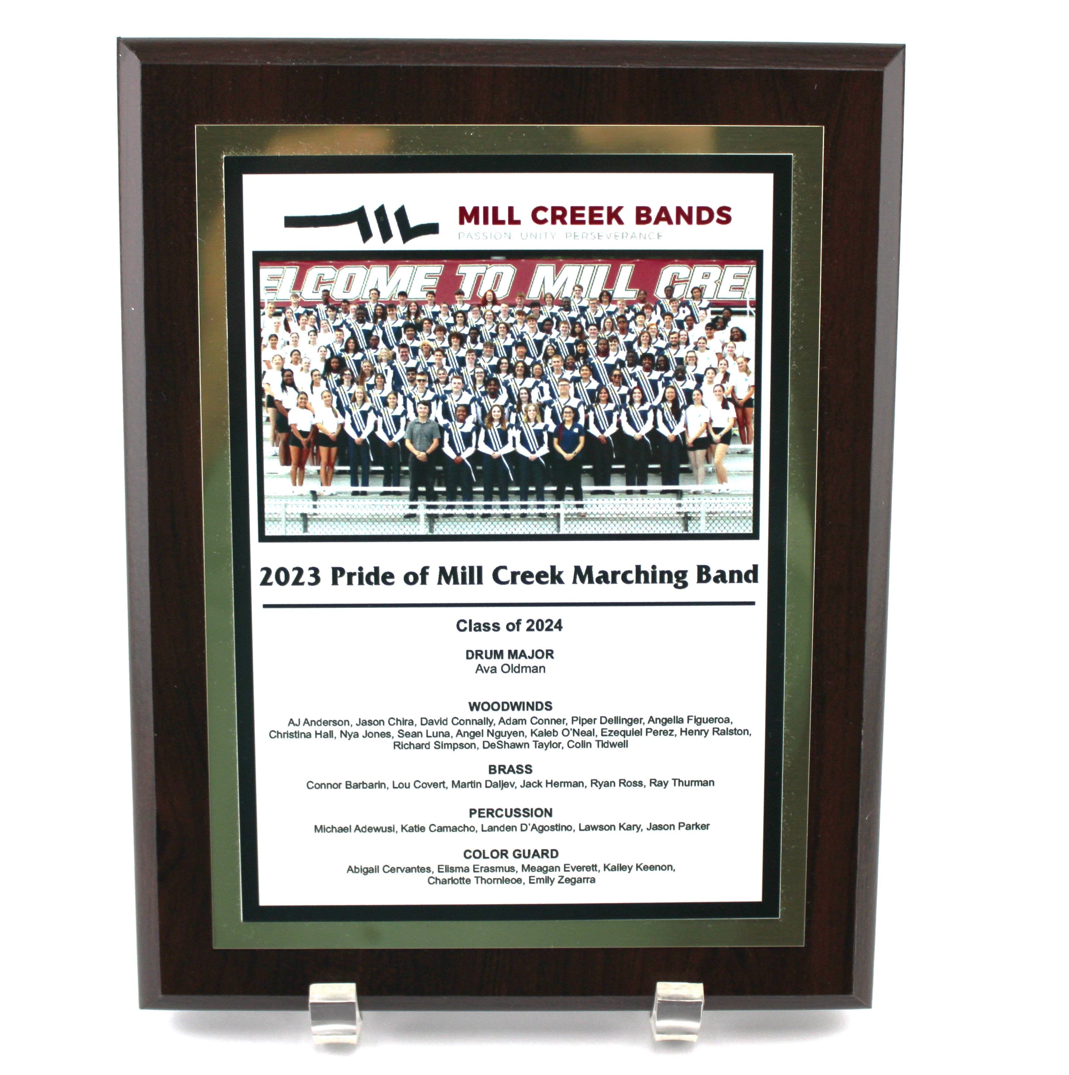 FULL COLOR-CUSTOM DIGITAL GRAPHIC DOUBLE PLATED PLAQUE