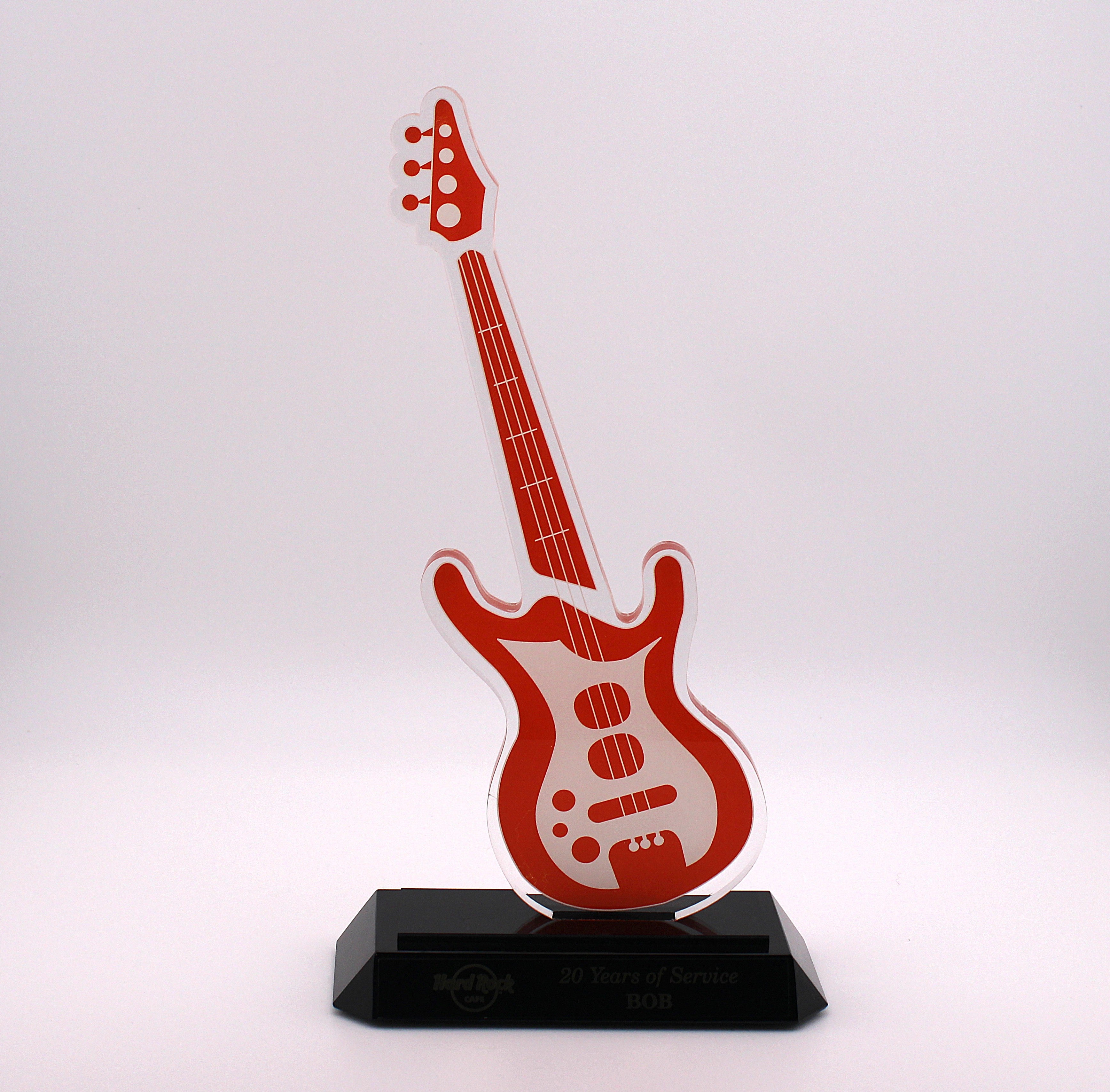 PRESTIGE FREESTYLE/ Optic acrylic custom design on glass base/Sand etched and gold filled!