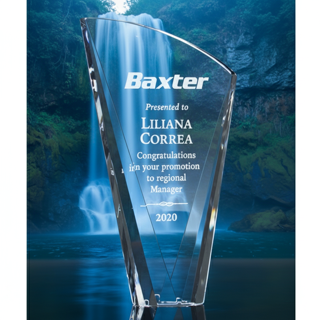 ISABELLA FACETED OPTIC CRYSTAL AWARD