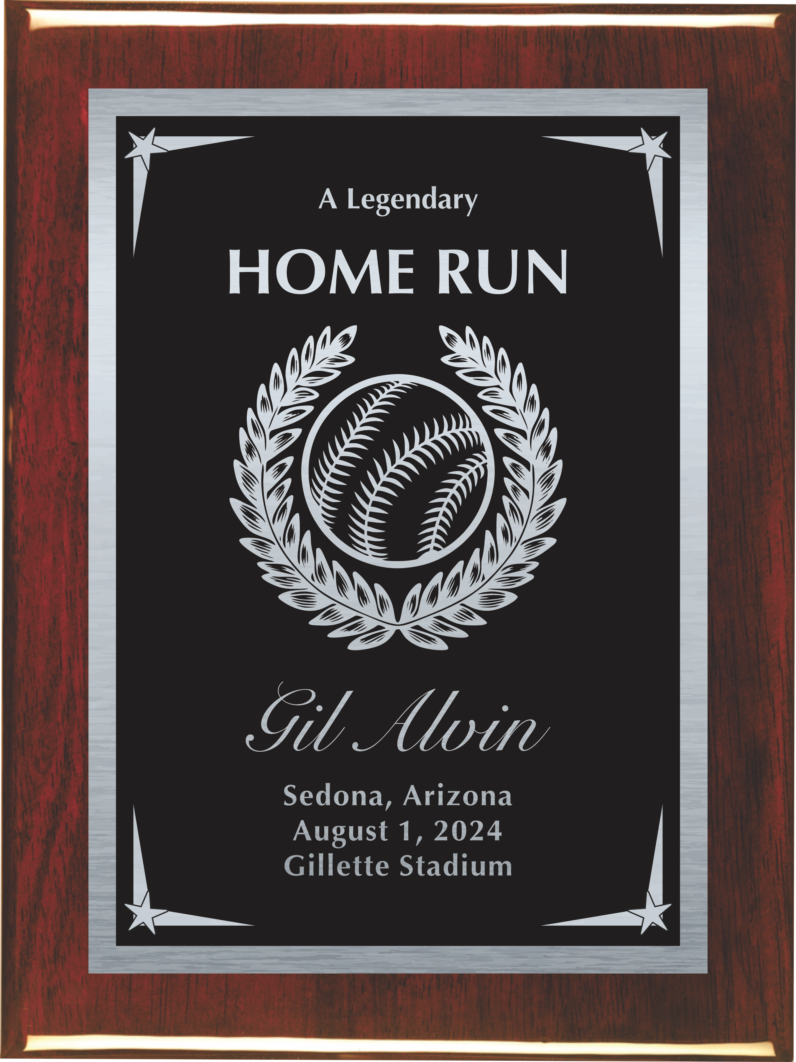 Custom Laser Engraved plaque/ elite award/ Free engraving/ Free art proof,