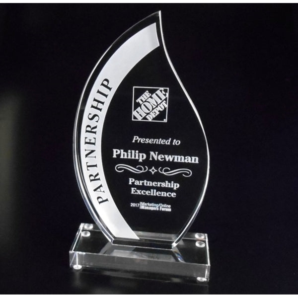 CLEAR CRYSTAL FLAME AWARD TO RECOGNIZE THE BEST OF THE BEST