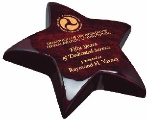 ROSEWOOD STAR PAPERWEIGHT