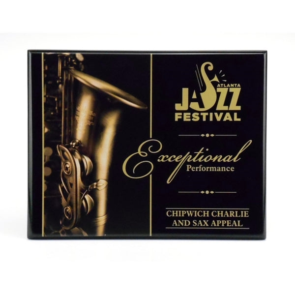 GLOSS BLACK FULL COLOR PLAQUE