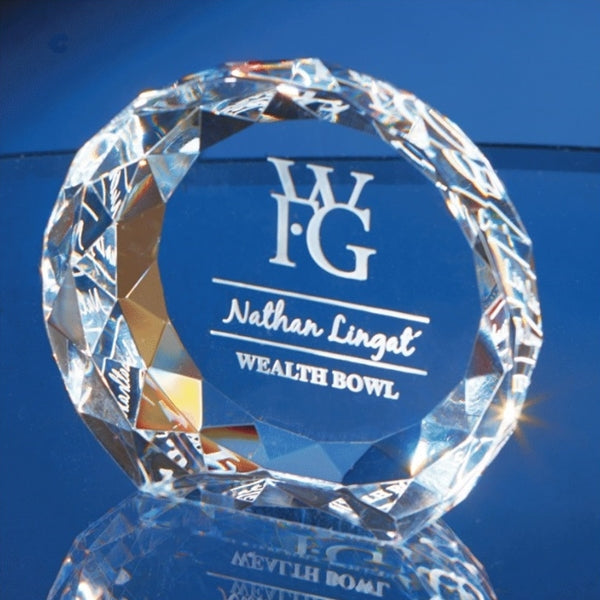 CRYSTAL GEM PAPERWEIGHT | DEEP ETCH \ CUSTOM DESIGN