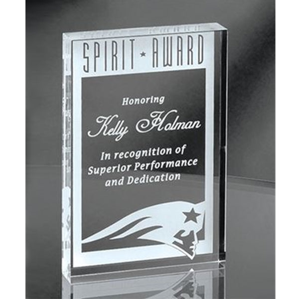 Crystal Clear Acrylic rectangles, Free laser engraving. Free logos