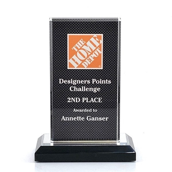 RECTANGLE BEVELED IMPRESS custom engraved award trophy by Specialty Engraving