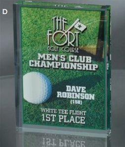 Acrylic Freestanding Rectangle Block from Specialty Engraving Awards