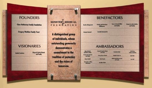 22" x 40" CUSTOM DONOR WALL