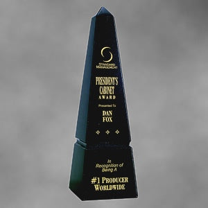BLACK MARBLE OBELISK
