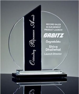 OPTIC CRYSTAL TUXEDO TOWER-SPHERE