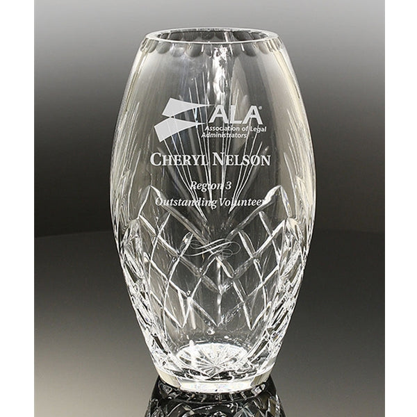 LEAD CRYSTAL FULL MAJESTIC VASE