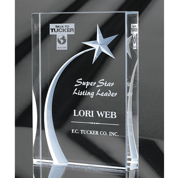SHOOTING STAR trophy award for sky high excellence from Specialty Engraving Atlanta Awards