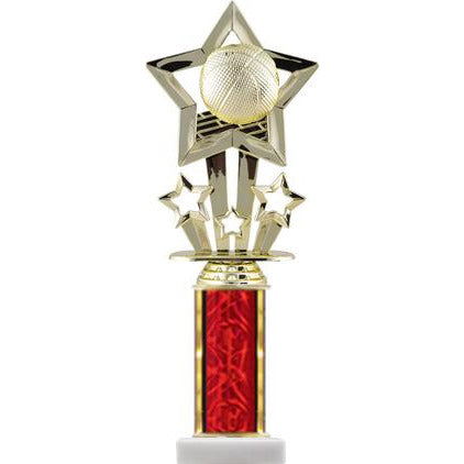 STAR THEME FIGURE AND COLUMN TROPHY