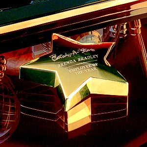 BRASS STAR PAPERWEIGHT