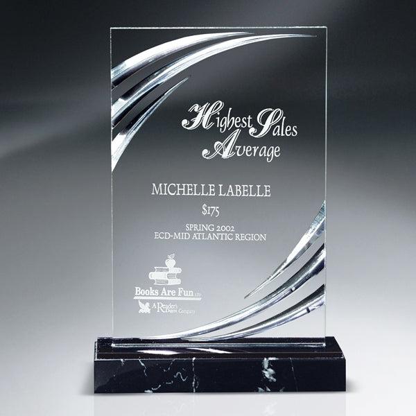 NOUVEAU SERIES - ACRYLIC RECTANGLE | WOW THESE ARE GREAT  TROPHY AWARDS FROM SPECIALTY ENGRAVING ATLANTA