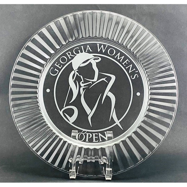 12" CLEAR GLASS TRAY