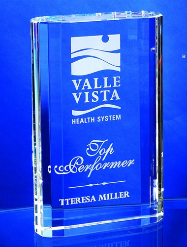 OPTIC CRYSTAL MERIT AWARD | THE PERFECT CUSTOM ENGRAVED TOP PERFORMER AWARD FROM SPECIALTY ENGRAVING