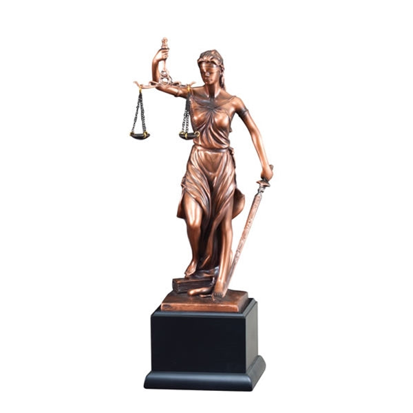 RESIN LADY JUSTICE 