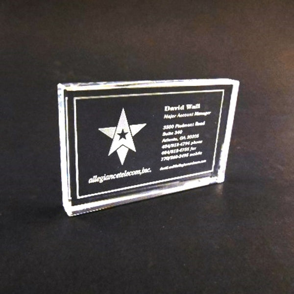BUSINESS CARD PAPERWEIGHT