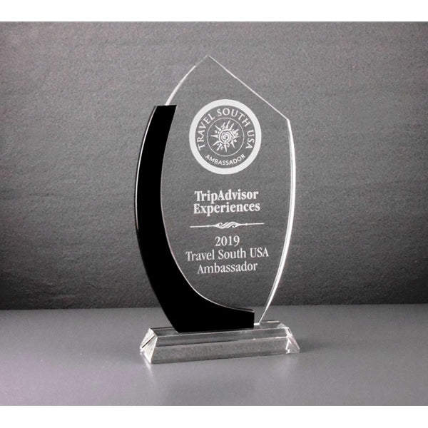 OPTIC CRYSTAL TUXEDO PEAK | Classic elegance for your premium award!