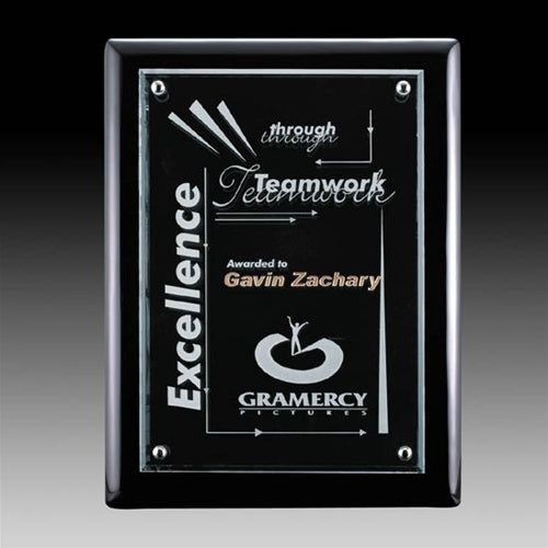 BLACK CANTEBURY PLAQUE, CUSTOM AWARDS ATLANTA, MARIETTA, ALPHARETTA, SANDY SPRINGS, ROSWELL