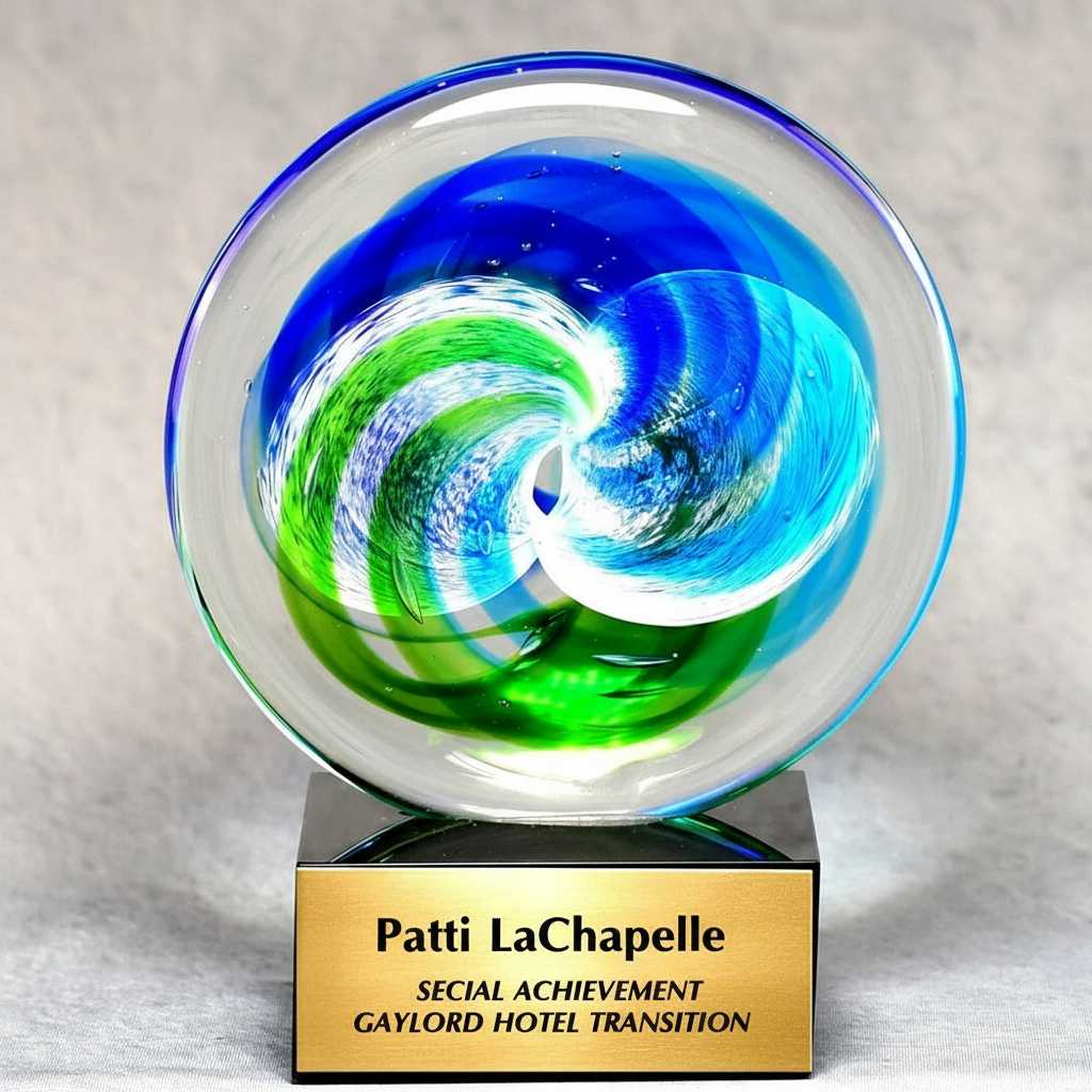 ART GLASS DISK AWARD