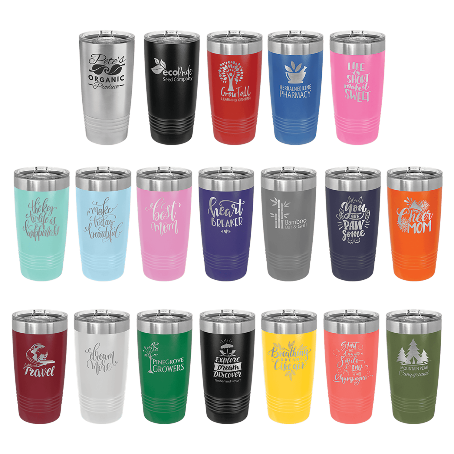 POLAR CAMEL COLOR RIDGED TUMBLER 20 OZ