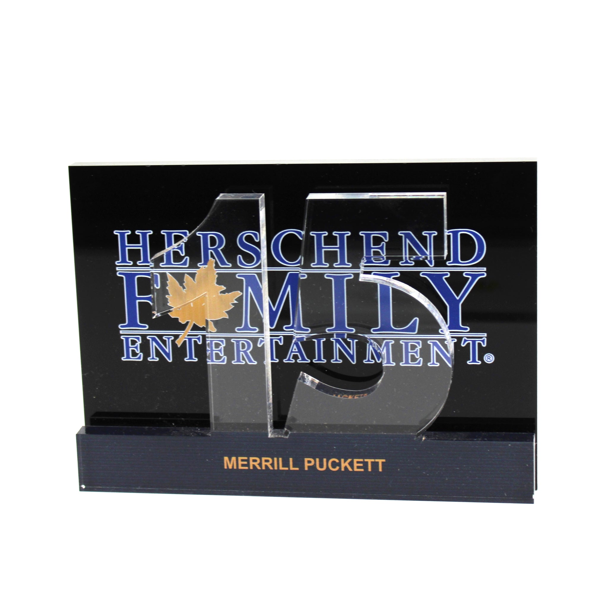 DIMENSIONAL ANNIVERSARY Custom Years of Service Award/Any Year Available!