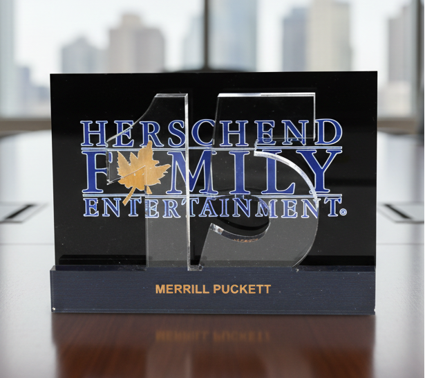DIMENSIONAL ANNIVERSARY Custom Years of Service Award/Any Year Available!