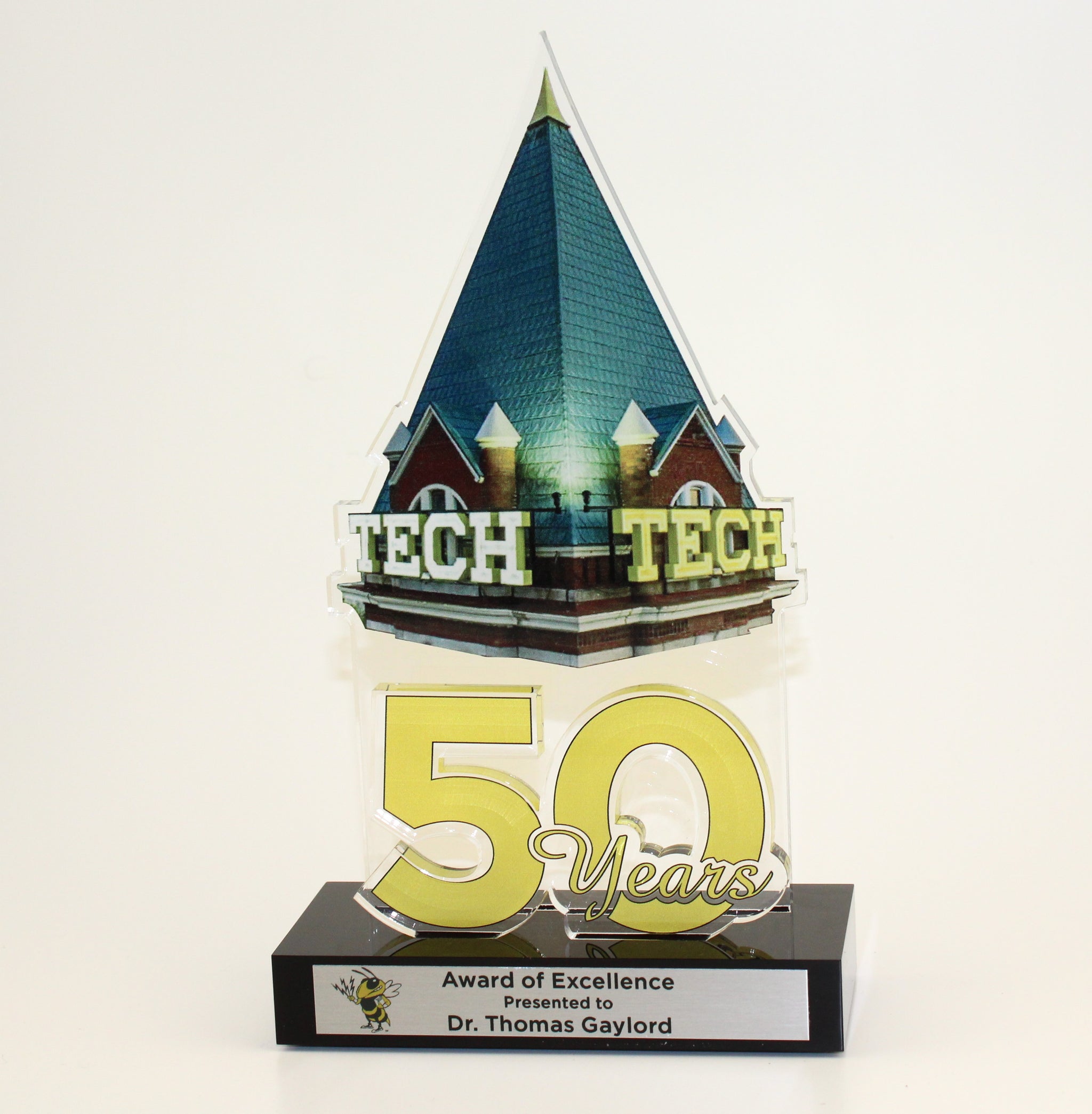 TECH 50 DIMESIONAL ANNIVERSARY/ 2 layer on base - Custom designed to your Specifications!