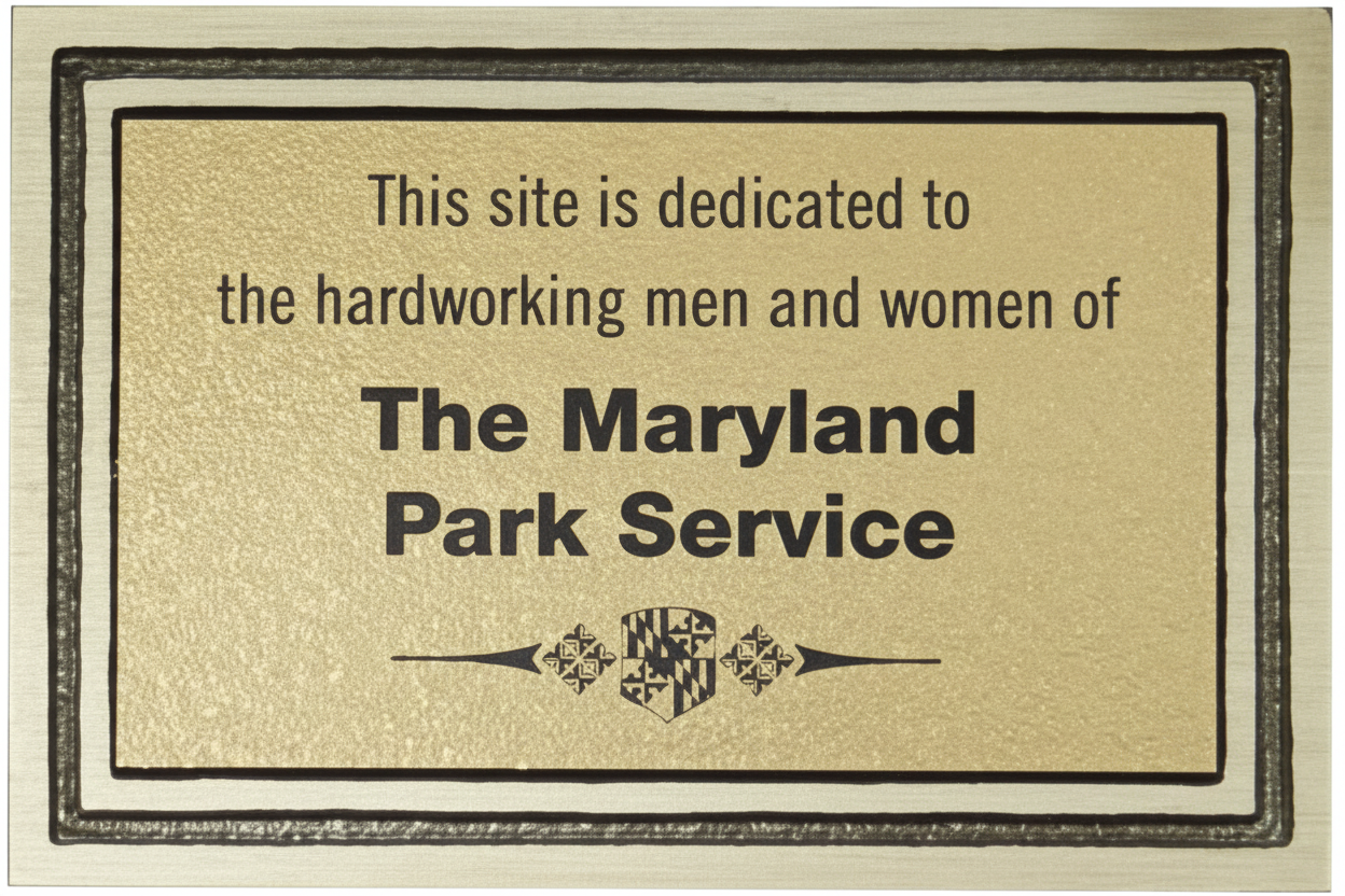 Plaque dedicated to the hardworking men and women 