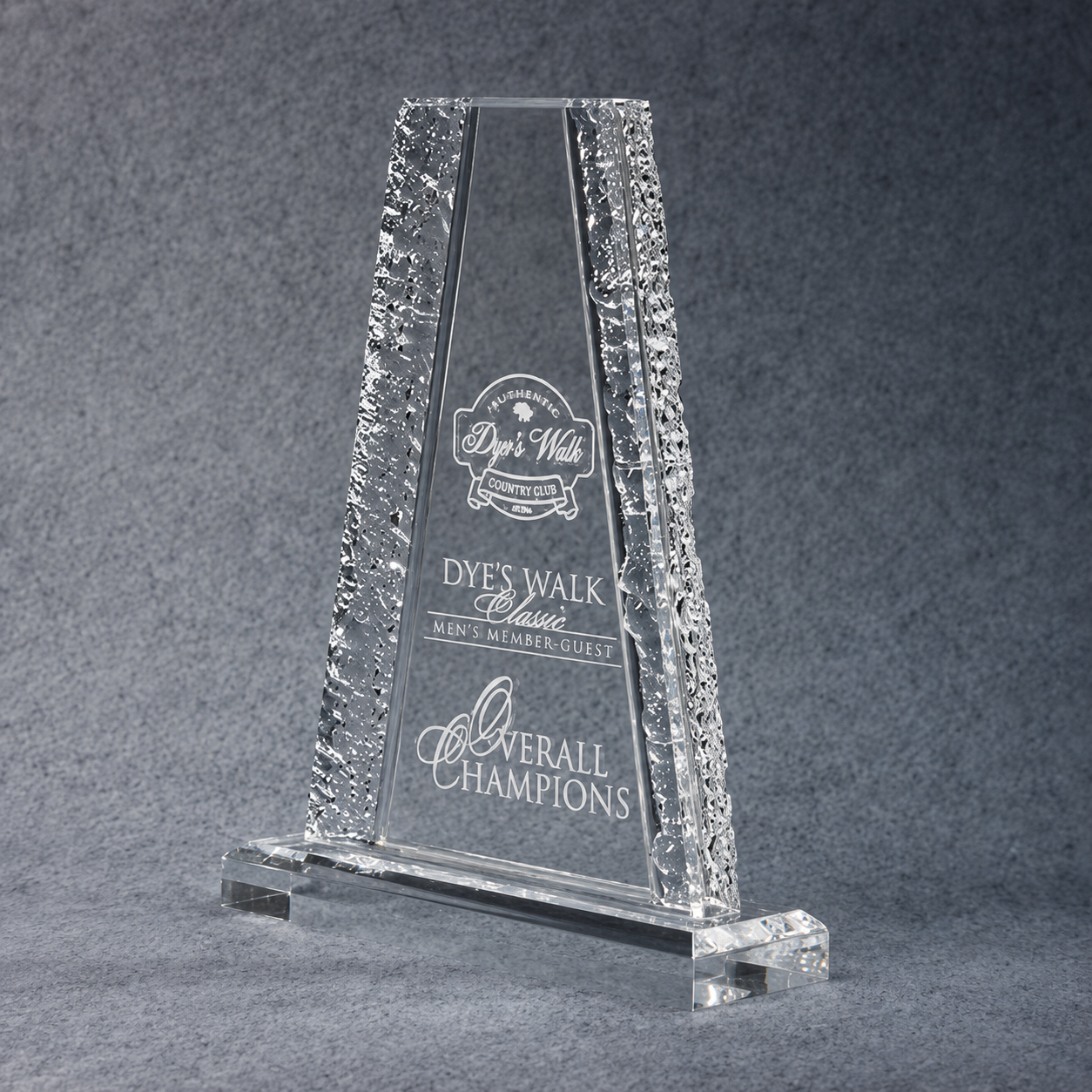 CRINKLE EDGE ACRYLIC TOWER