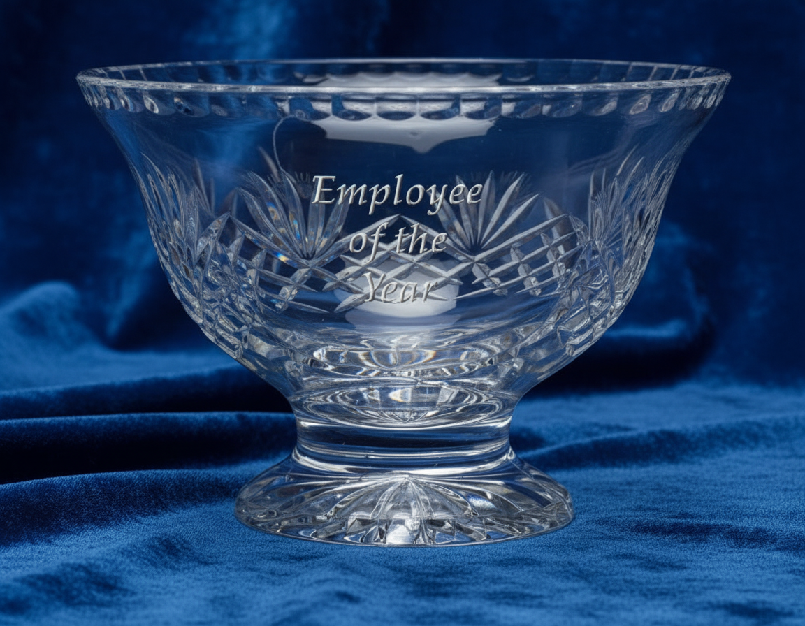 Crystal glass recognition bowl