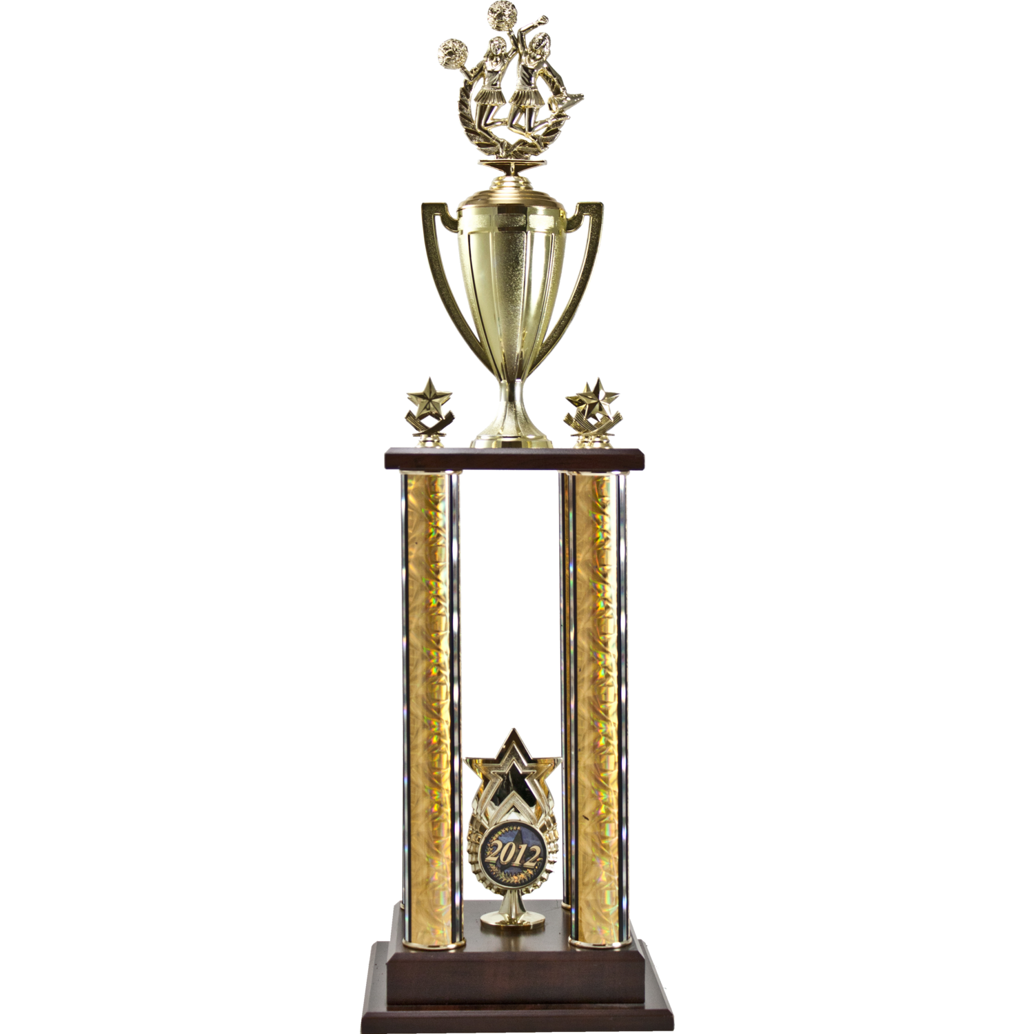 Two-Tier 4 Post Trophy with Star 
