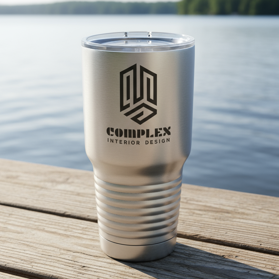 30 oz. Stainless Steel Vacuum Insulated Ringneck Tumbler with Clear Lid